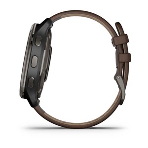 GARMIN - Venu 2 Plus, GPS, Black + Slate, Leather